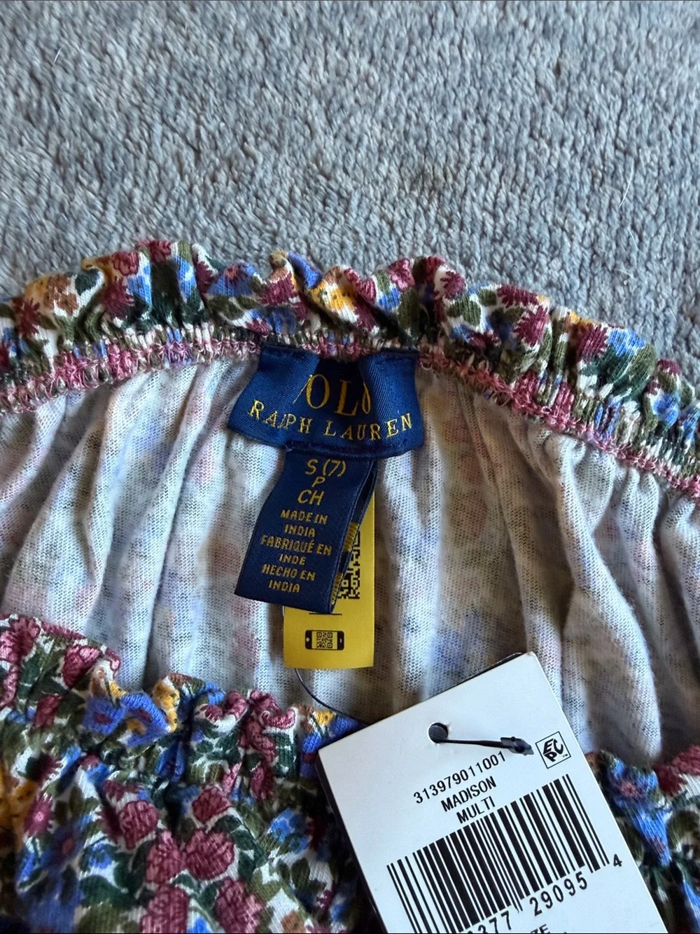 Polo by Ralph Lauren Multicolor Floral Girls Matching Set